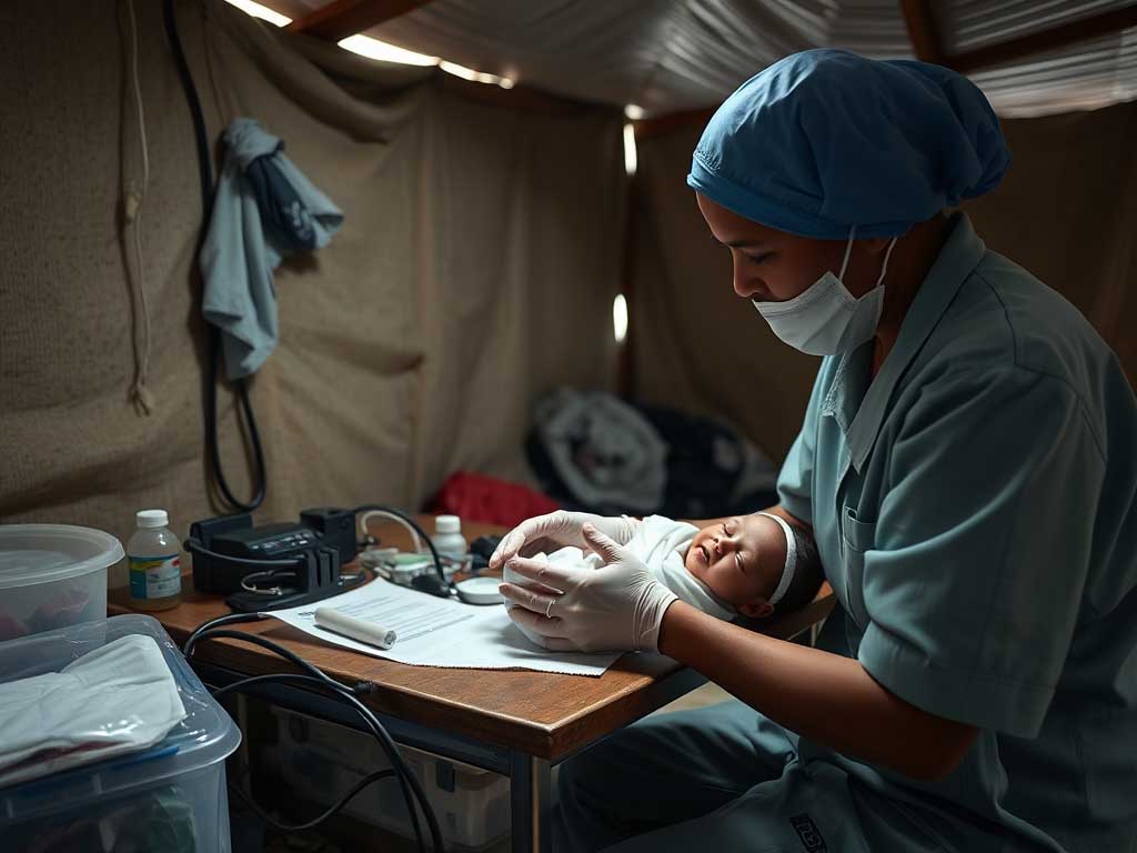 Children born in refugee camps